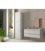 Słupek łazienkowy Adaś 3D biały 30 cm